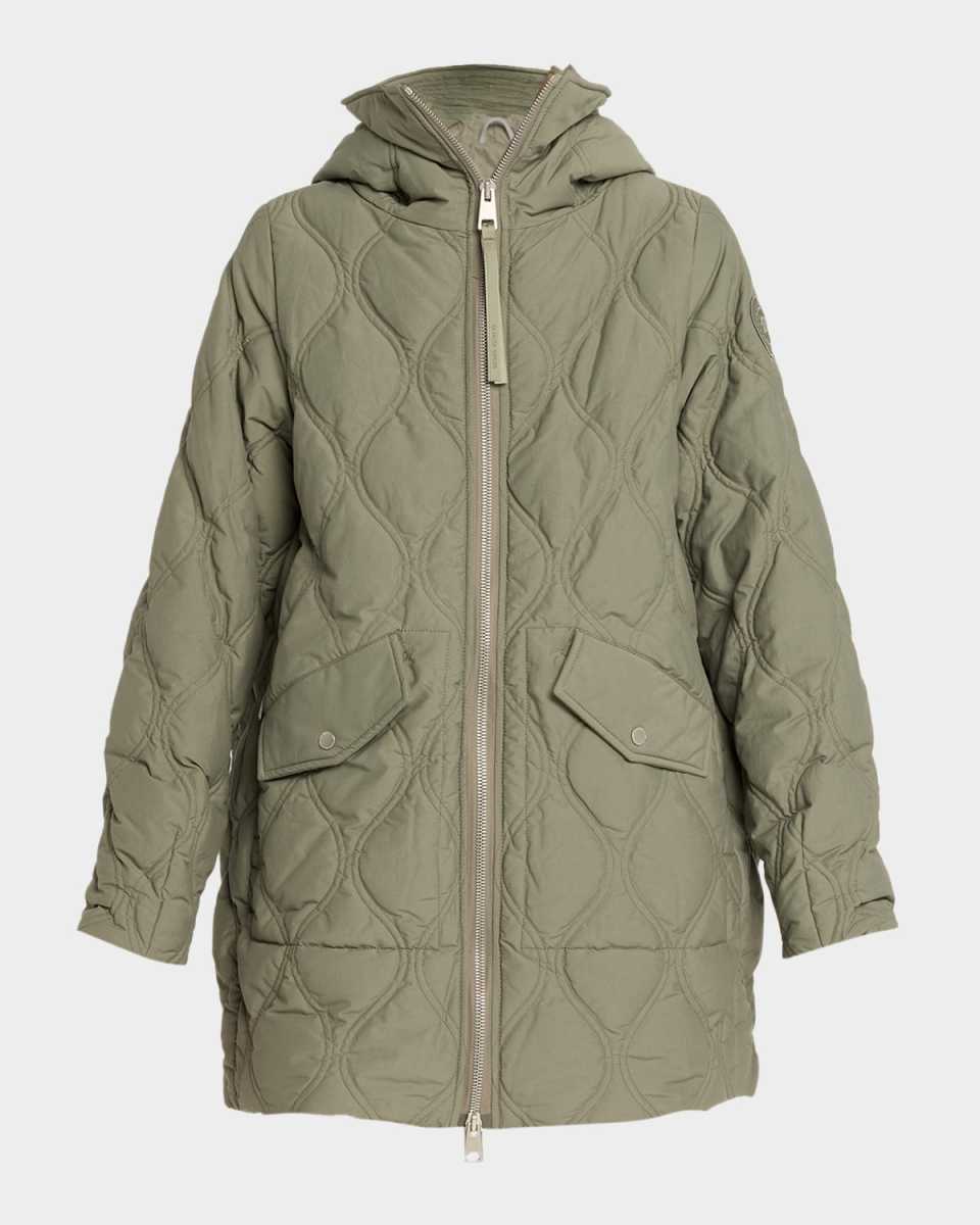 Alessia Hooded Down Quilted Coat